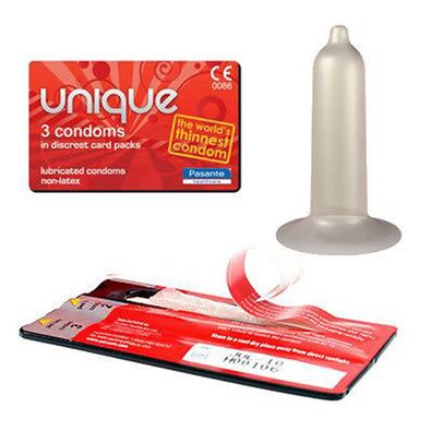 Pasante Unique Latexfreie Kondome 3 Stck