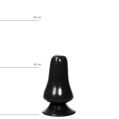 All Black Buttplug 12 cm in Schwarz