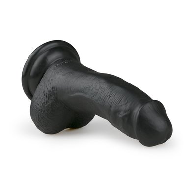 Realistischer schwarzer Dildo - 15 cm