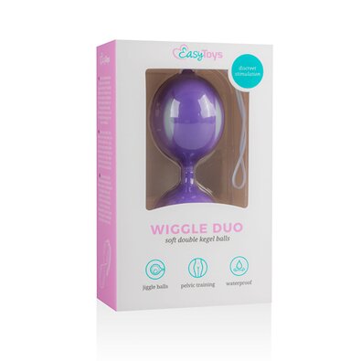 Wiggle Duo Kegel Ball - lila/wei