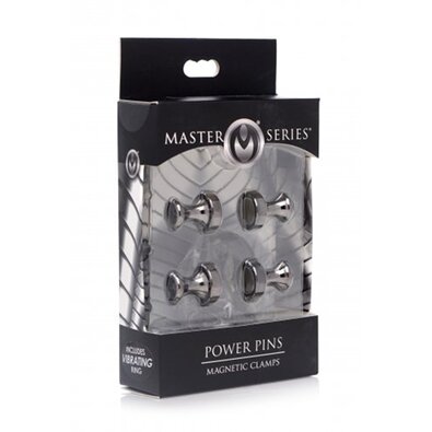 Power Pins magnetisches Nippelklemmen-Set