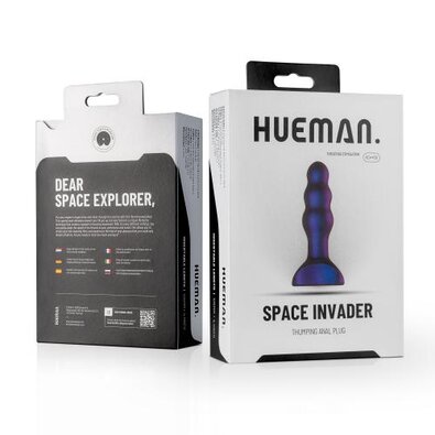 Hueman - Space Invader Analplug mit Vibrationen