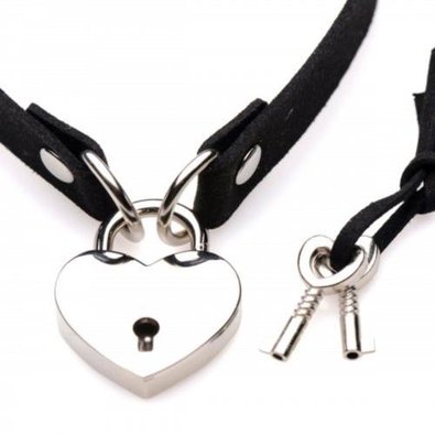 Lock-It Herz-Halsband mit abschliebarem Herz