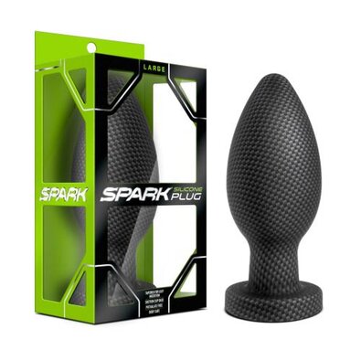 Spark - Silikon Analplug Kohlefaser